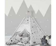 Elfique Tipi INDIANERZELT DOPPELT Gepolsterter Decke und DREI Kissen