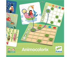 DJECO Aktions- und Spiegelspiele Lernspiele DJECOEduludo Colorix, Mehrfarbig (15)