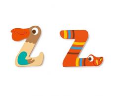 Scratch Alle anderen Mobilitäten, Dekoration und Aufbewahrung für Kinder SCRATCHScratch Deco: Wooden Letter Z, 2 asstd, Styles, 3 Glue Dots Included, on Card, Mehrfarbig (mehr als eine)