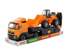 polesie 58423 Volvo powertruck Spielzeug Trailer Truck Plus Loader in Tablett