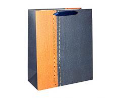 SPIRIT 403480 SB Geschenktüte, Classic Design 5, 210gsm, L-Size (26x32x12cm), 10 STK, Farbig Seortiert