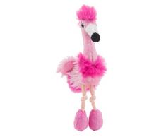 Schaffer 3544 Chantal Flamingo Plüschtier Magnet, pink-weiß, 12 cm