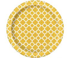 Quatrefoil Partyteller, 8 Stück