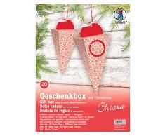 Ursus 5140020 - Geschenkbox Chiara 5 Stück, schneestern rot