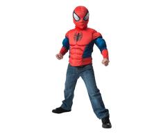Spiderman Kostüm Truhe und Maske Einheitsgröße (Rubies Spain 31517)