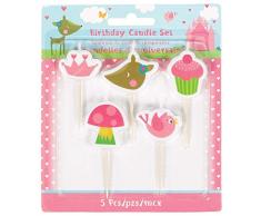 amscan 171623 Woodland Prinzessin Zahnstocher Kerzen