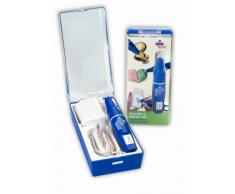 Vielfältiges Gravier- und Bastel- Set, Graviergerät mit Zubehör in praktischer Plastikbox zum verzieren von Glas, Spiegel, Keramik, Porzellan und Metall