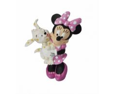 Bullyland 15329 - Spielfigur, Walt Disney Minnie mit Hund, ca. 7 cm groß, liebevoll handbemalte Figur, PVC-frei, tolles Geschenk für Jungen und Mädchen zum fantasievollen Spielen