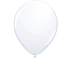 Folat Luftballons Weiß-Metallic 100 Stck., 30cm.