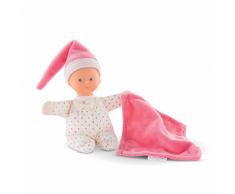 Corolle FRL78 Minirêve Babypuppe, pink, rosa, weiß, 16 cm