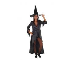 Marco Porta 3016-40 - Halloween Hexenkleid, Groß 40, schwarz