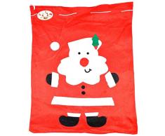 Shatchi SANTA-SACK-50X60-3521-50PK Riesiger Weihnachtsstrumpf Weihnachtsstrumpf, Geschenktüte, Großhandel, Rot