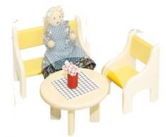 Rülke Holzspielzeug 22672 Puppenhauszubehör, holzfarben, gelb