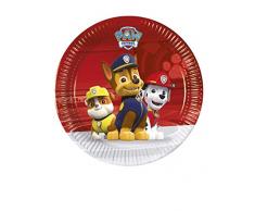 Paw Patrol Ready for Action Teller, 20 cm, 8 Stück, mehrfarbig, PR86559