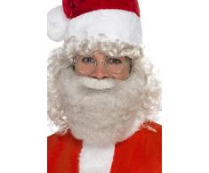 Smiffys 21352 - Herren Deluxe Weihnachtsmann Bart, One Size
