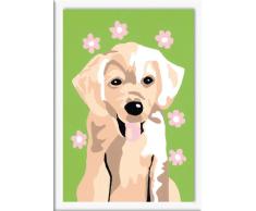 Ravensburger 29553 - Welpe Bruno Malen nach Zahlen, 12 x 8,5 cm