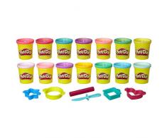Play-Doh Knete für Prinzessinnen, mit sechs Glitzerfarben und sechs Knetwerkzeuge, Knete für fantasievolles und kreatives Spielen