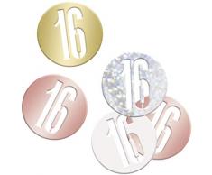 Unique Party 84945 Konfetti, rose gold