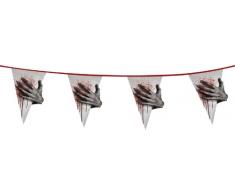 Boland 76950 76950-Riesenwimpelkette Horror Night, zweiseitig, 6 m, Halloween