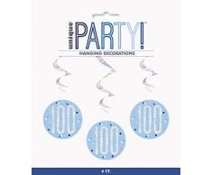 Unique Party 83805 Dekoration, blau/silber
