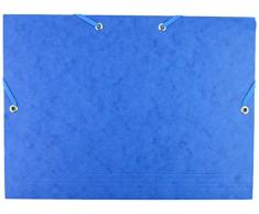 Interdruk tegupren Datei Ordner mit Elastic Band A4 Pressspan, blau