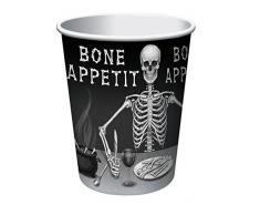 Forum Novelties X78946 Bone Appetit Becher, Bunt, Mehrfarbig, Einheitsgröße