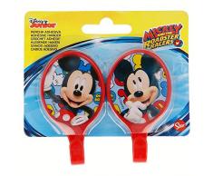 Mickey Mouse – Set 2 ovale Selbstklebende Kleiderbügel Kunststoff 4,5 x 8 cm, Farbe (Stor st-15006)