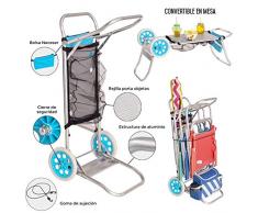 JUINSA 12214 Servierwagen, Aluminium, 52 x 37 x 105 cm, Mehrfarbig
