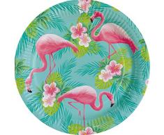 8 Teller Flamingo Paradise 23 cm