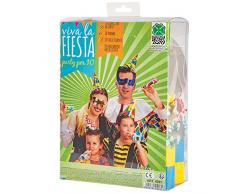 Carnival Toys 4281 - Party Set, 10 Hüte, 10 Masken, 10 Luftschlangen, 10 Trompeten