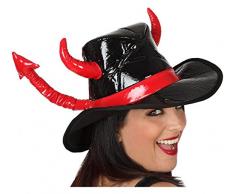 ATOSA 25902 Hut Halloween, Unisex – Erwachsene, Schwarz/Rot