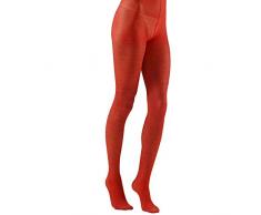 Widmann xL Strumpfhose Glitzer 40 Den rot Zubehör Extra Groß für Dessous Fasching