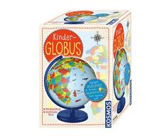 KOSMOS 673024 Kinder-Globus, ab 5 Jahren, mit Beleuchtung, Durchmesser 26 cm, Lernspielzeug für Kinder und Deko fürs Kinderzimmer