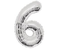 Folienballon im Zahlen-Design, groß, 86,4 cm