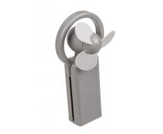 Out of the blue 61/7041 Multifunktions Ventilator, ca. 17 cm, aus Kunststoff, 2 farbig Sortiert in weiß und grau, batteriebetrieben