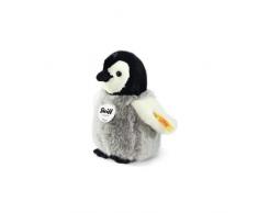 Steiff Flaps Pinguin - 16 cm - Plüschpinguin - Kuscheltier für Kinder - weich & waschbar - schwarz / weiß / grau (057144)