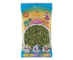 Hama 207-84 Bügelperlen Midi, ca. 1000 Perlen in helle Olive