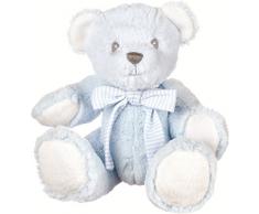 Suki Gifts 10082 - Hug-a-Boo Blauer Teddy Bär mit integerierter Rassel, 18 cm, blau