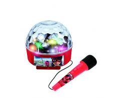 REIG 2688 Ladybug Discokugel mit Mikrofon und Lautsprecher