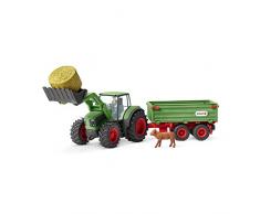 Schleich 42379 - Traktor mit Anhänger - Spielzeug