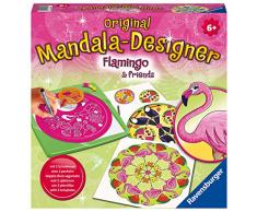 Ravensburger Original Mandala Designer 28518 Flamingo & Friends Midi Mandala-Designer Tropical, Mehrfarbig