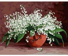 Malen nach Zahlen 40 x 50 cm Komplettset Neuerscheinungen Malset mit Holzspannrahmen Perfekt für Hobbymaler (GX9064)