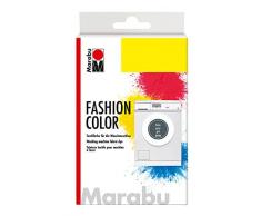Marabu 17400023078 - Fashion Color grau, Textilfarbe zum Färben in der Waschmaschine, kochecht, für Baumwolle, Leinen und Mischgewebe, 30 g Farbstoff und 60 g Reaktionsmittel