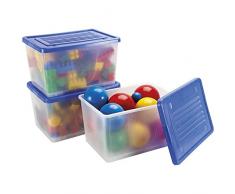 Nathan nathan363076 transparent Tabletts (groß, Set von 3)