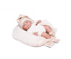 Puppen Guca - Neugeborene Neugeborene mit Strampler und Kuscheldecke beige 25 cm, Mehrfarbig (931)