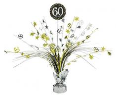 amscan 110296 Tischdekoration 60 Sparkling Celebration, Silber & Gold