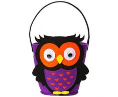 Widmann 01348 Süßes oder Saures Eulen Korb, Unisex-Kinder, Mehrfarbig