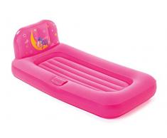 Bestway Fisher Price aufblasbares Kinder Luftbett Traumlicht pink, mit LED-Projektor, 132x76x46 cm