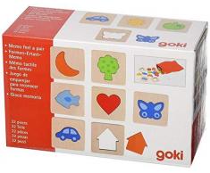 Goki 56968.0 Memory-Spiel und Puzzle, Holz, 32 Teile