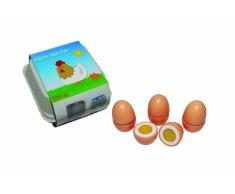 Tanner 0957.6 - Holzspielzeug, 4 Eier zum Schneiden im Karton